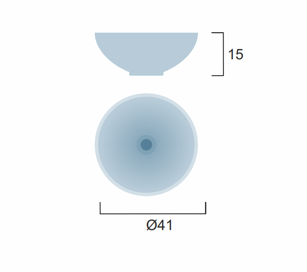 Apolo 410mm countertop basin installed in contemporary bathroom setting