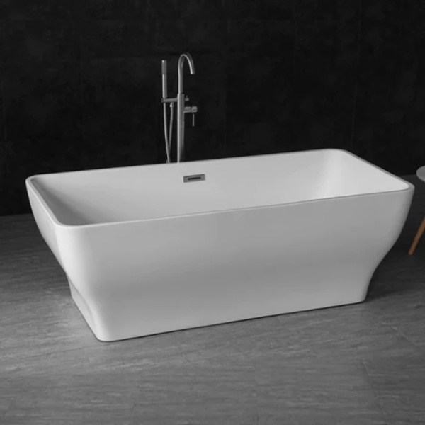 White Freestanding Acrylic Bath