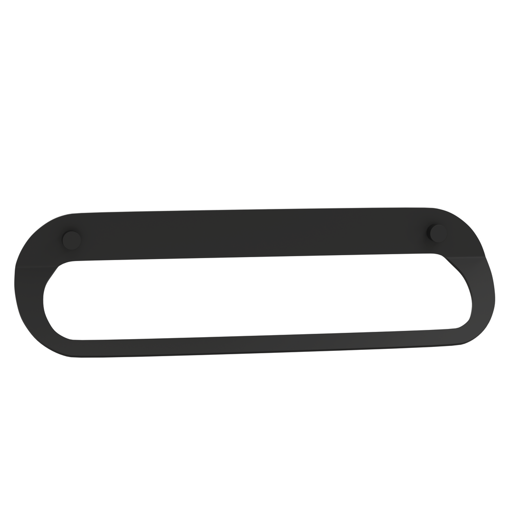 Milan Noir 500mm Towel Rail in matt black finish – luxury bathroom accessory. Buy Towel Rings & Rails UK at Banyetti.