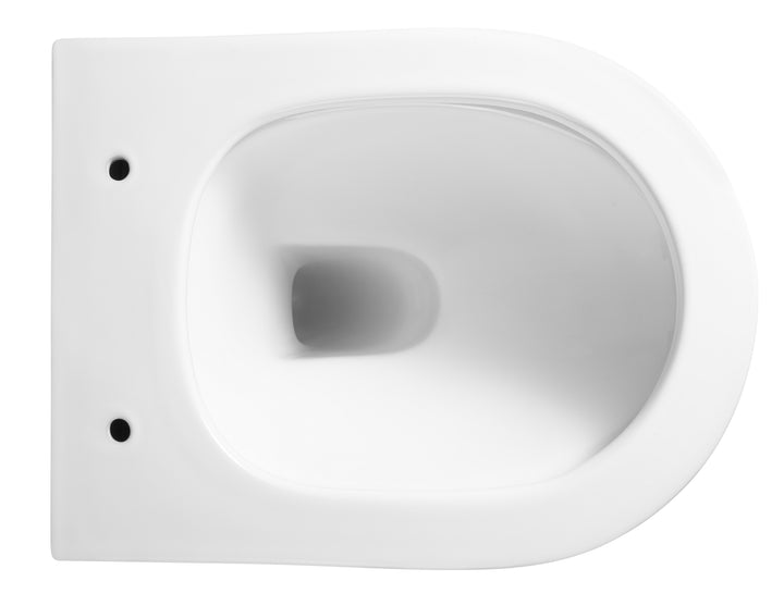 Scene Rimless Wall Hung Toilet - Gloss White