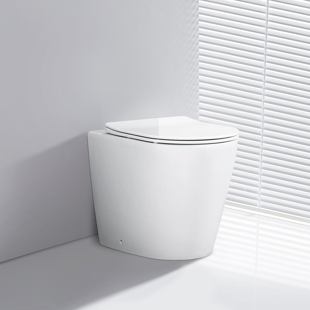 Scene Rimless Back to Wall Toilet - Gloss White