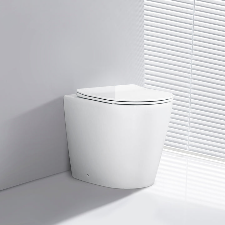 Scene Rimless Back to Wall Toilet - Gloss White