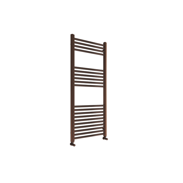 Aureli 1200 x 500 Electric Ladder Towel Rail Radiator  - Brushed Bronze