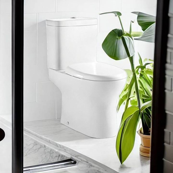 Amalfi Open Back Close Coupled Toilet with Soft Close Seat