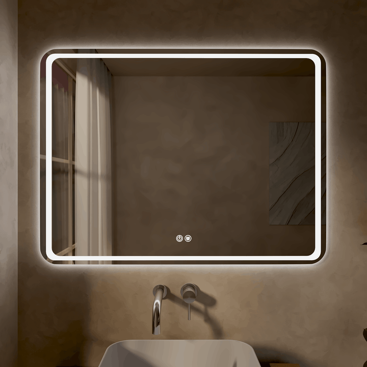 Aria 1000mm x 750mm Rectangular LED Mirror