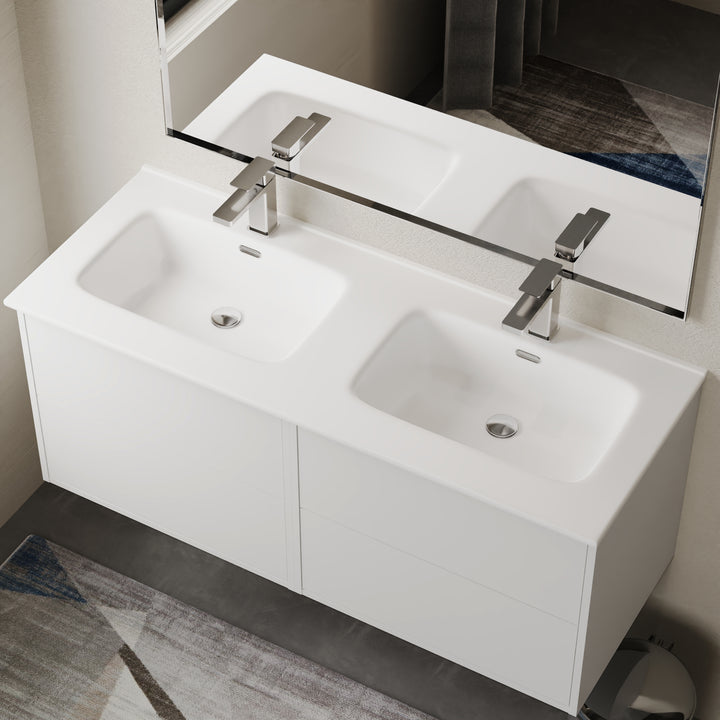 Athena Porcelain Basin Sink - Gloss White