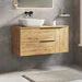 Celtic Duo 1000mm Wall Hung Vanity Unit with Door & Worktop - Ostippo Oak