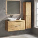 Celtic Duo 1000mm Wall Hung Vanity Unit with Door & Worktop - Ostippo Oak