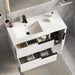 Celtic Duo 1000mm Wall Hung Vanity Unit with Door & Basin - Gloss White