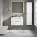 Celtic Duo 800mm Wall Hung Vanity Unit with Door & Basin - Gloss White