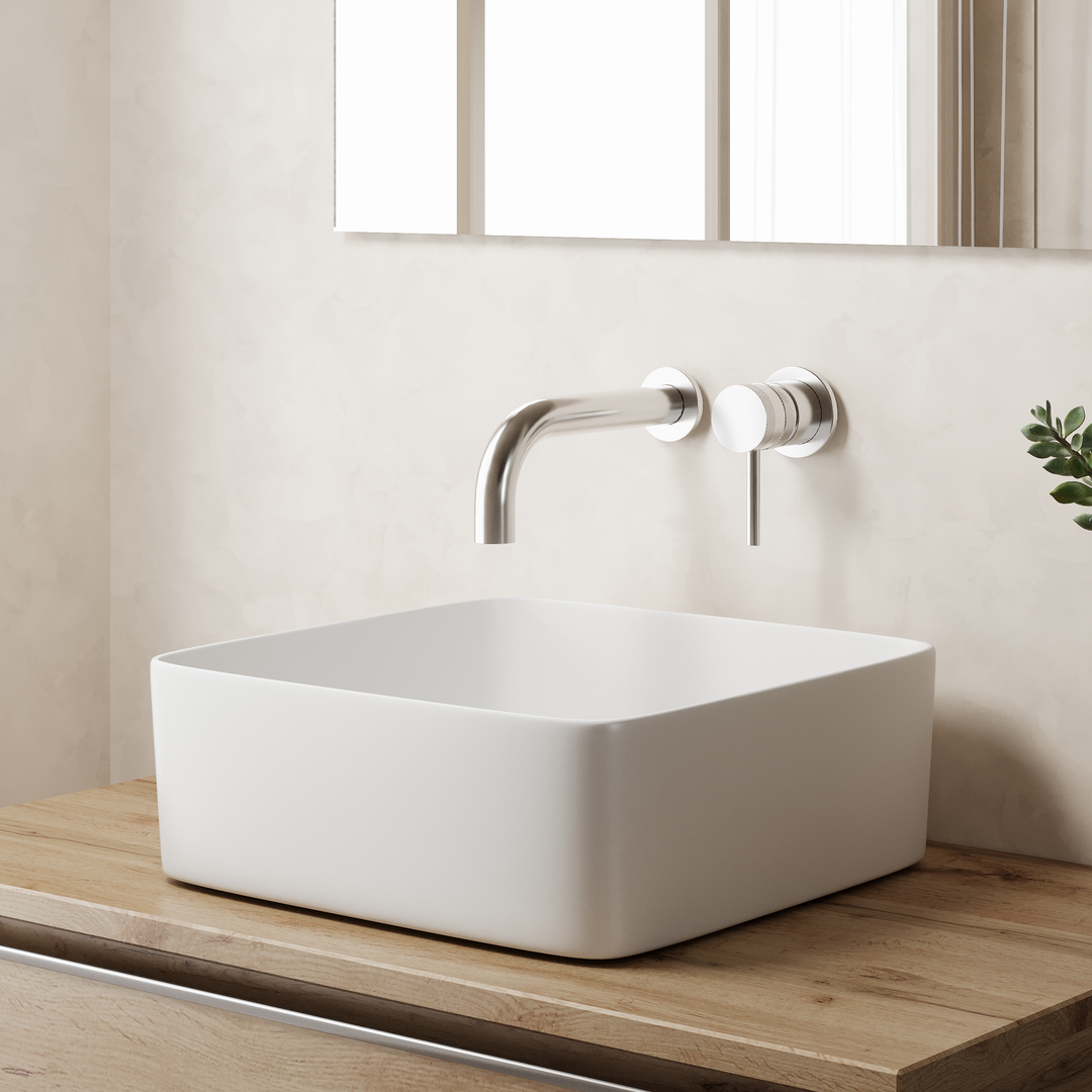 Hades 360mm Countertop Basin - Gloss White
