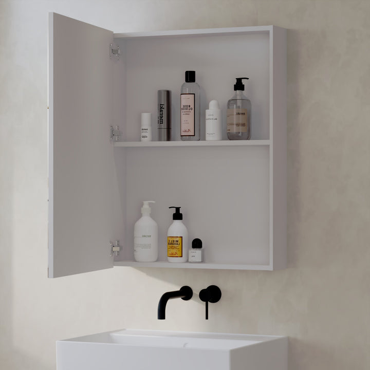 Lavio Single/Double Mirror Cabinet - Gloss White