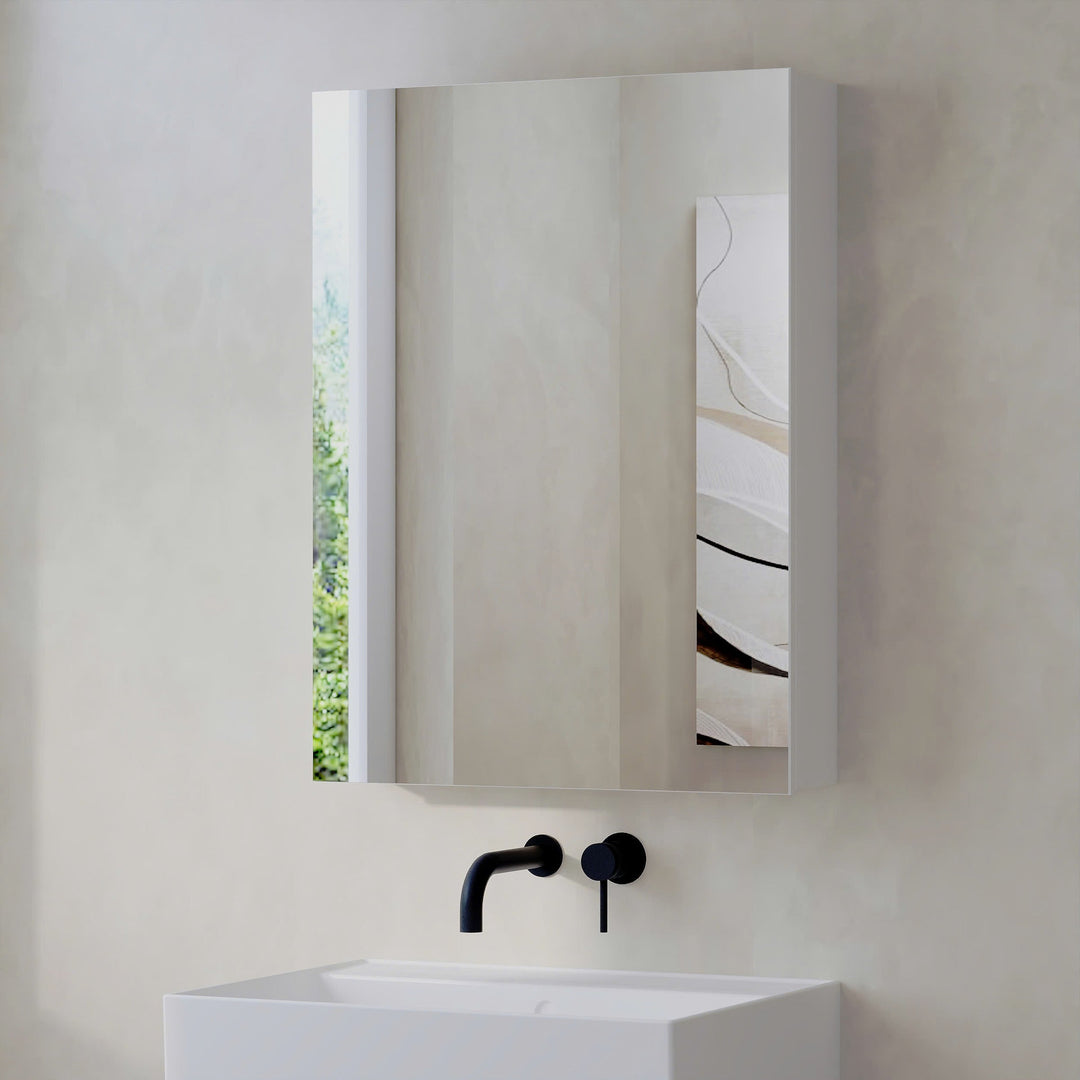 Lavio Single/Double Mirror Cabinet - Gloss White