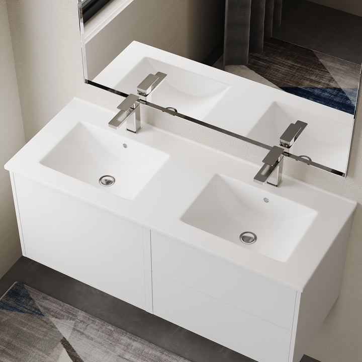 Lira Porcelain Basin Sink - Gloss White