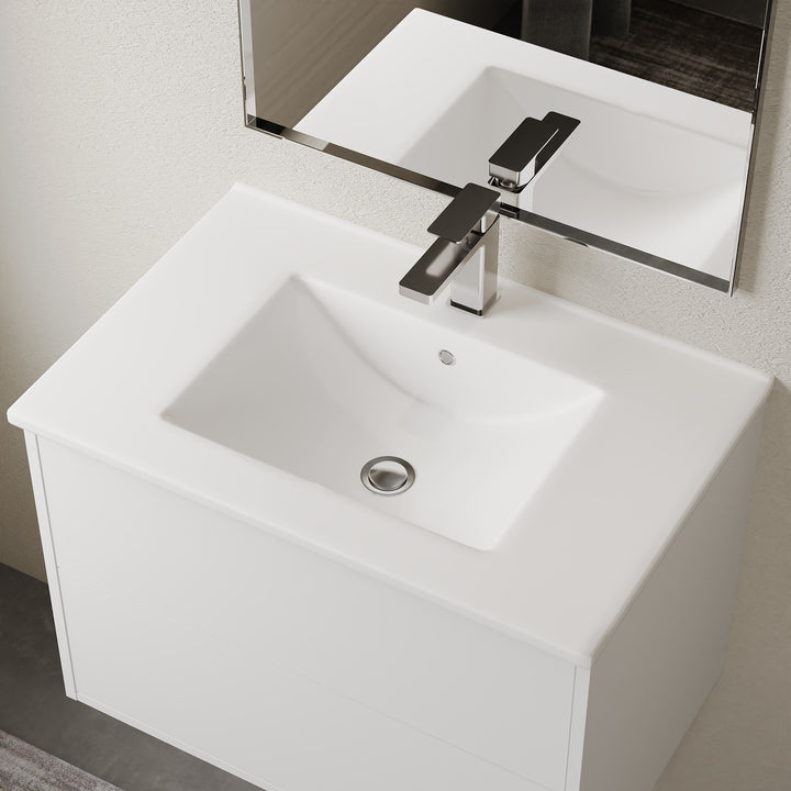 Lira Porcelain Basin Sink - Gloss White