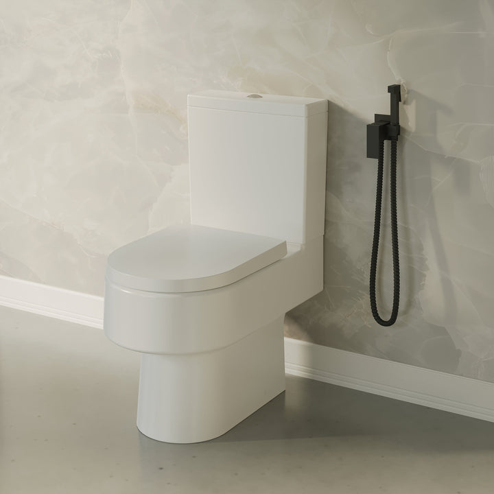 Luca Square Concealed Thermostatic Douche - Matt Black