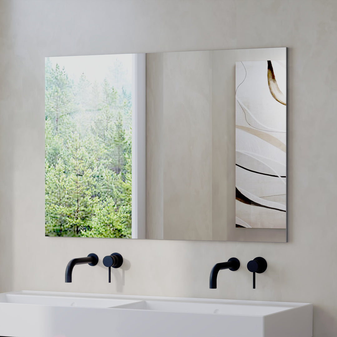 Reflexa 1000mm x 700mm Simple Mirror - Grey