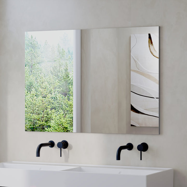 Reflexa 1000mm x 700mm Simple Mirror - Grey