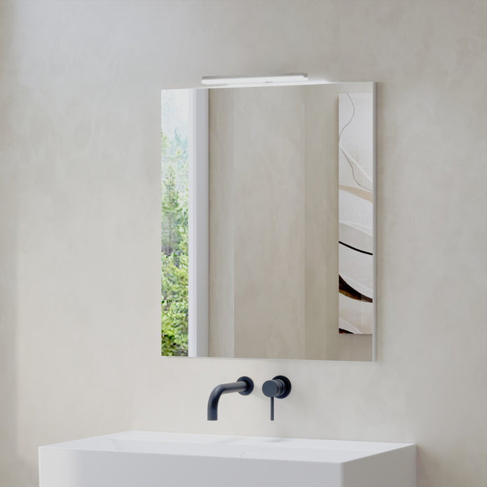 Reflexa 600mm x 700mm Simple Mirror - Grey