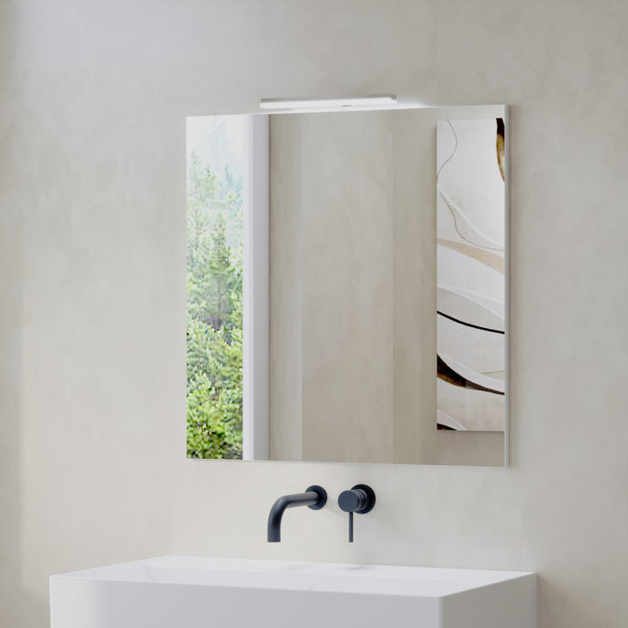 Reflexa 700mm x 700mm Simple Mirror - Grey