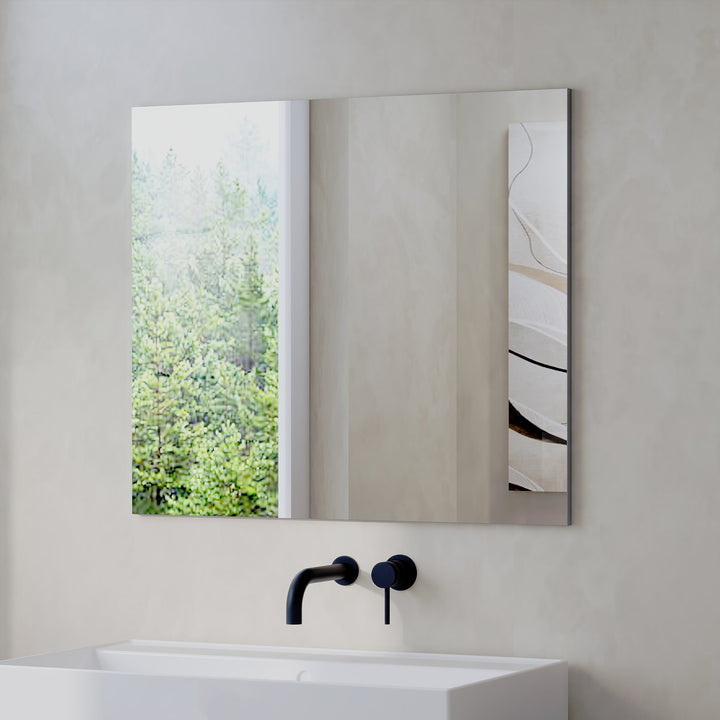Reflexa 800mm x 700mm Simple Mirror - Grey