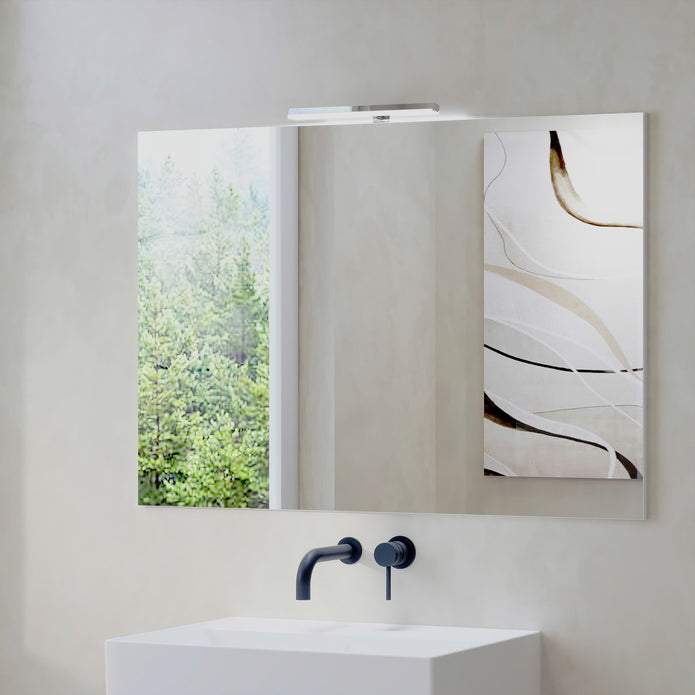 Reflexa 1000mm x 700mm Simple Mirror - Grey