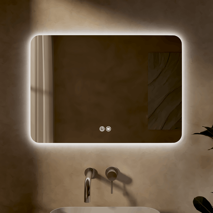 Quadra 500mm x 700mm Rectangular Backlit LED Mirror