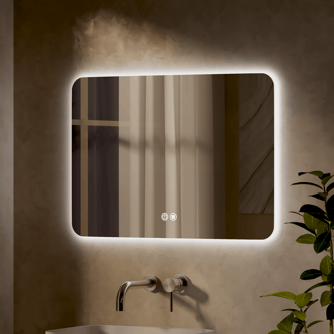 Quadra 500mm x 700mm Rectangular Backlit LED Mirror