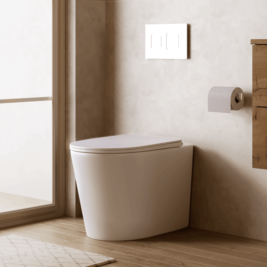 Scene Rimless Back to Wall Toilet - Gloss White