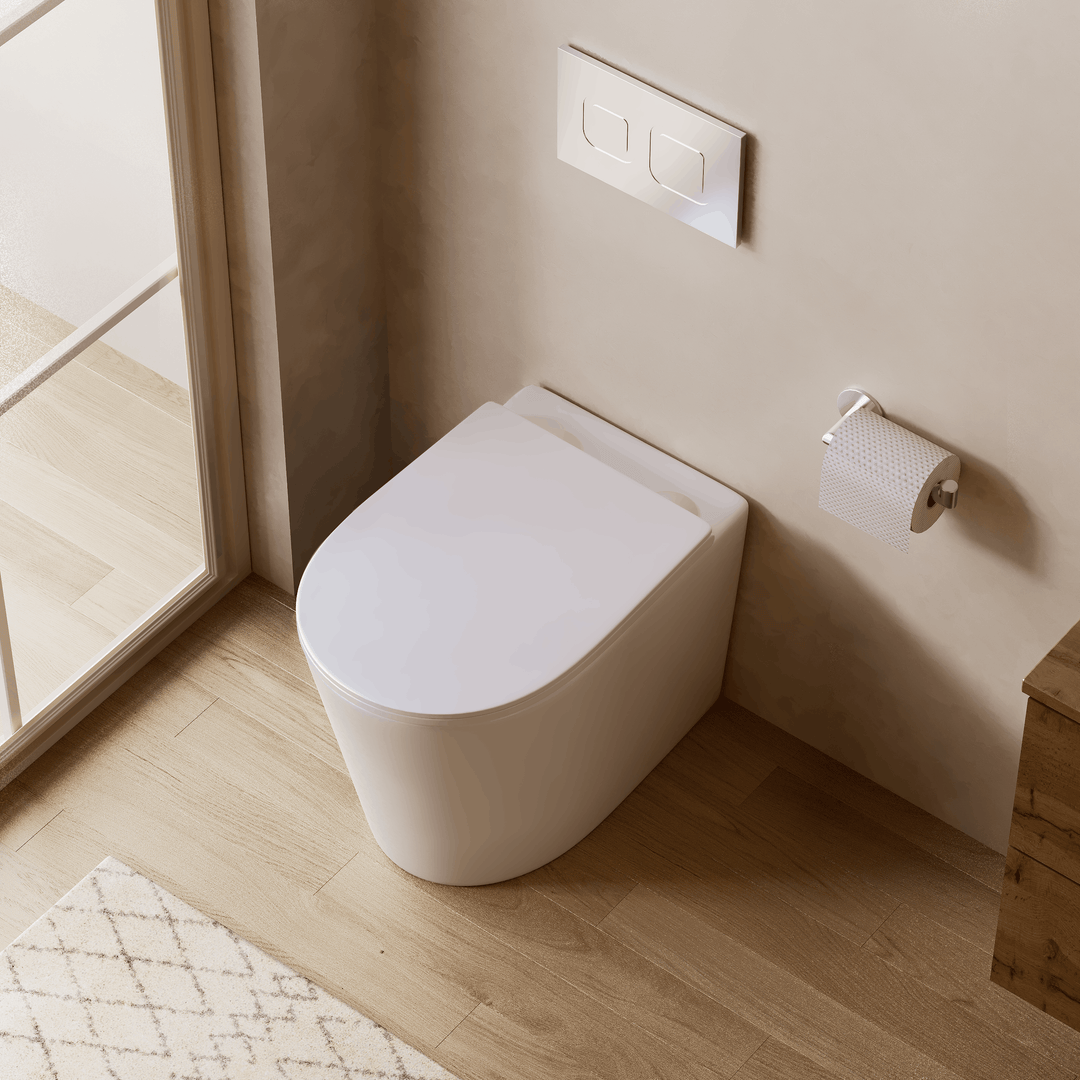 Scene Rimless Back to Wall Toilet - Gloss White