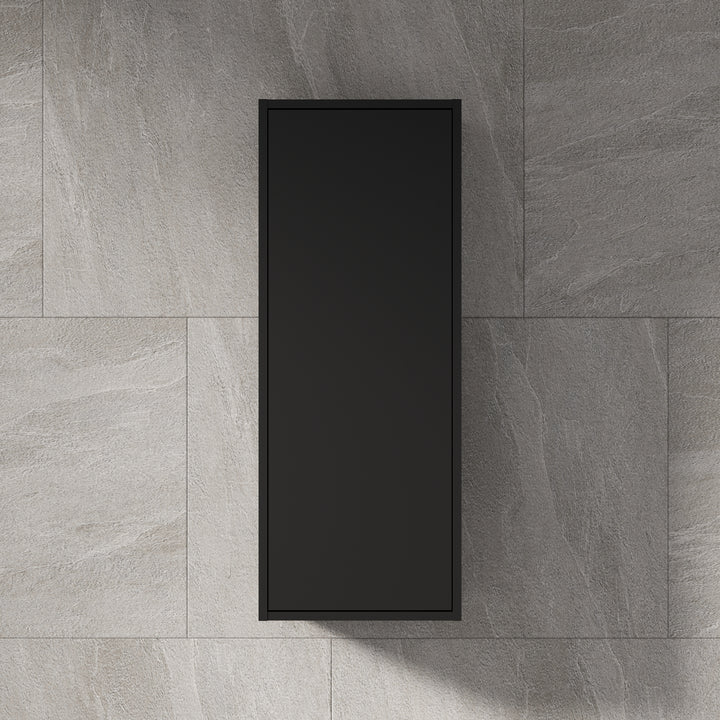 Venti 900mm Wall Hung Wall Cabinet - Matt Black