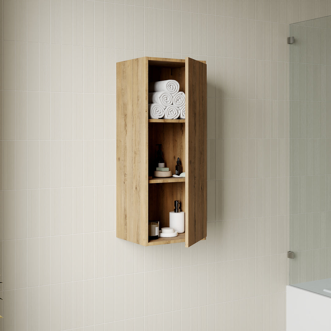 Venti 900mm Wall Hung Wall Cabinet - Ostippo Oak