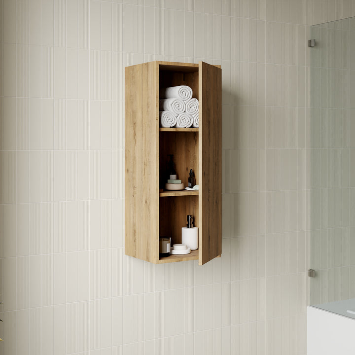 Venti 900mm Wall Hung Wall Cabinet - Ostippo Oak