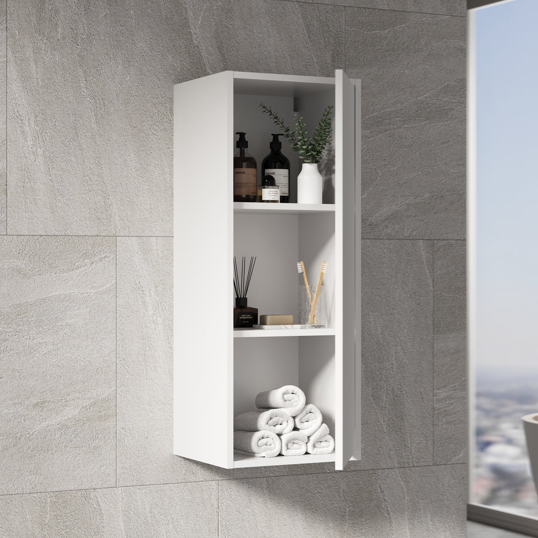 Venti 900mm Wall Hung Wall Cabinet - Matt White