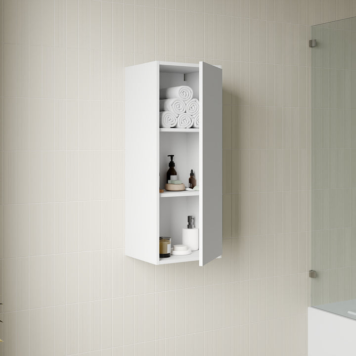Venti 900mm Wall Hung Wall Cabinet - Matt White