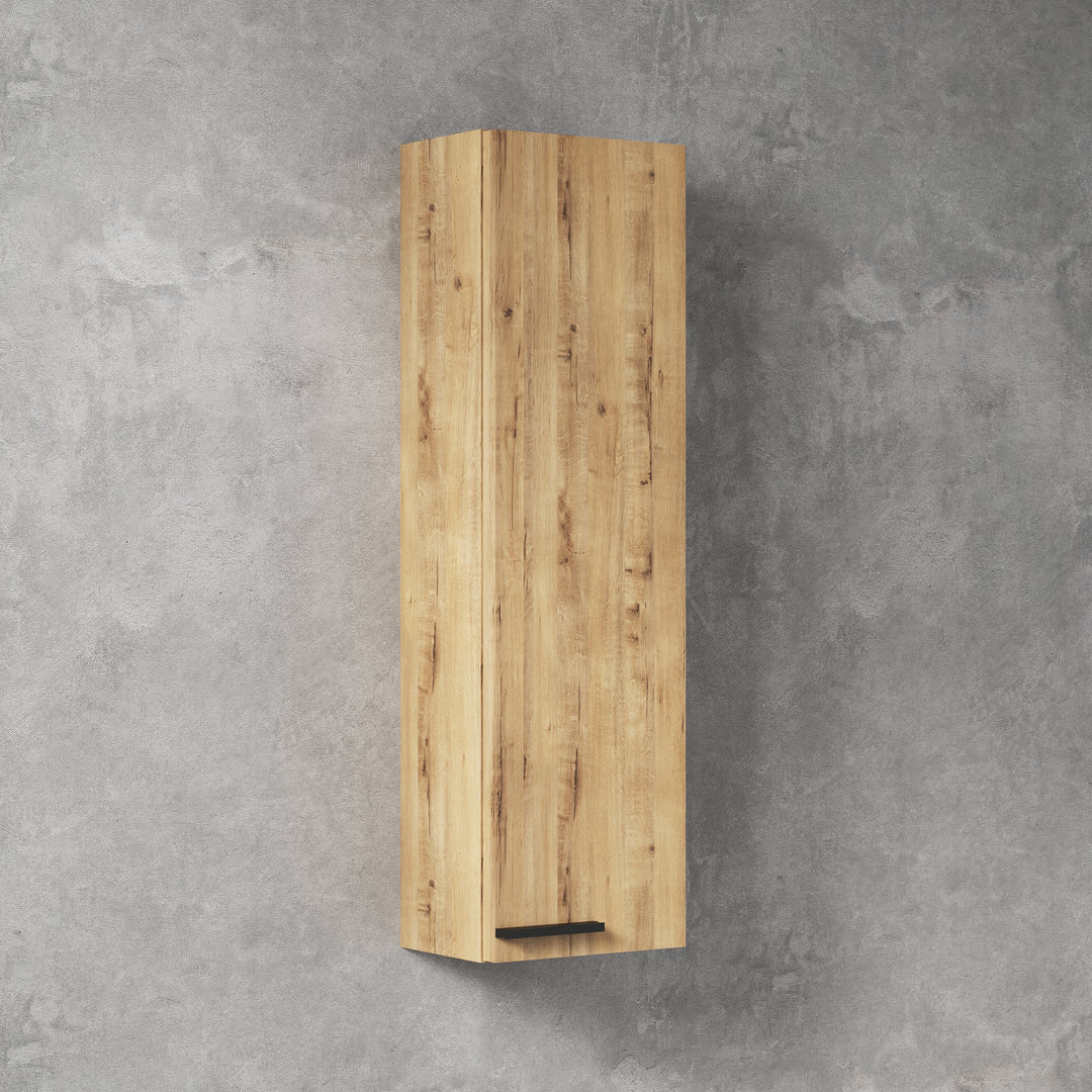 Vatilla 700mm Wall Hung Mini Storage Cabinet - Ostippo Oak