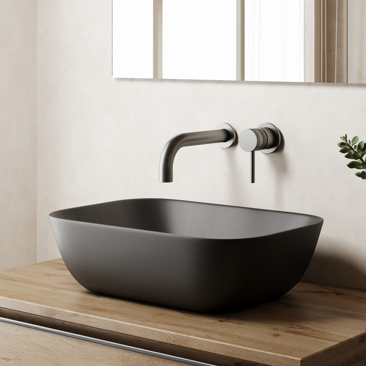Zeus 455mm Countertop Basin - Matt Black