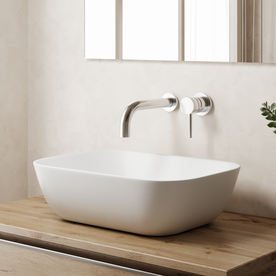 Zeus 455mm Countertop Basin - Gloss White