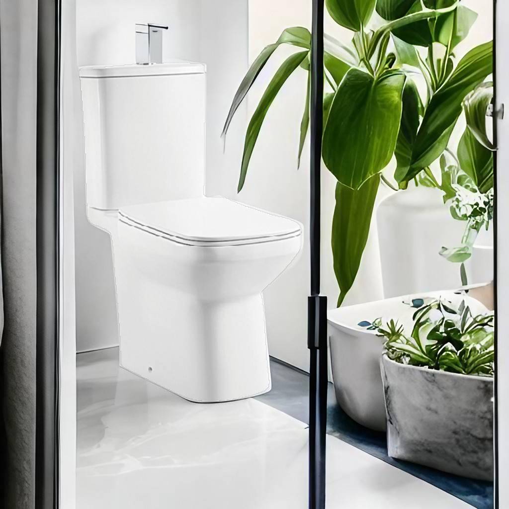 Imperia Open Back Close Coupled Toilet with Soft Close Seat