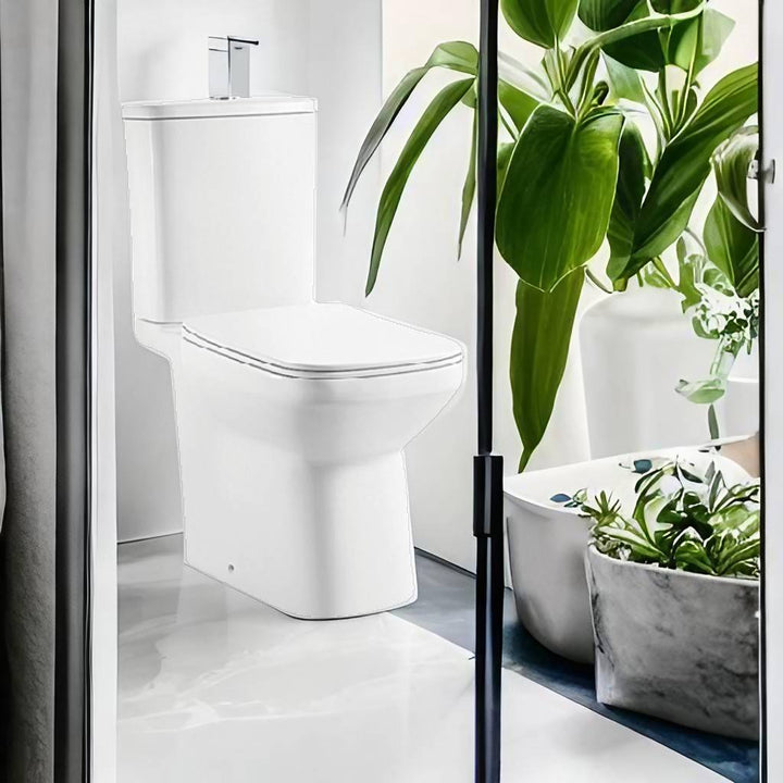 Imperia Open Back Close Coupled Toilet with Soft Close Seat