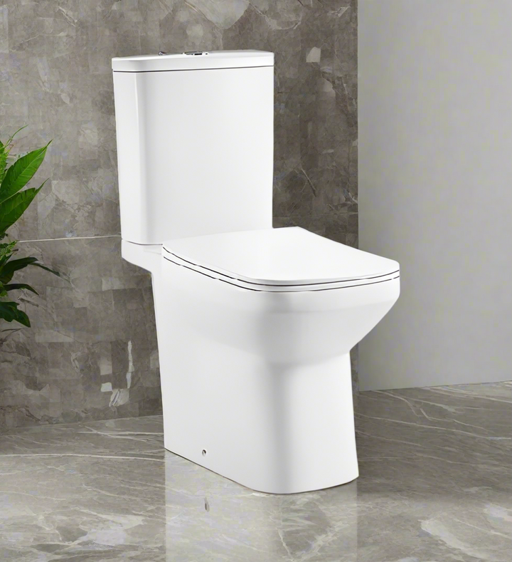 Imperia Open Back Close Coupled Toilet with Soft Close Seat