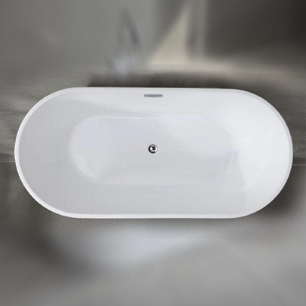 Newton Freestanding Acrylic Bath - White