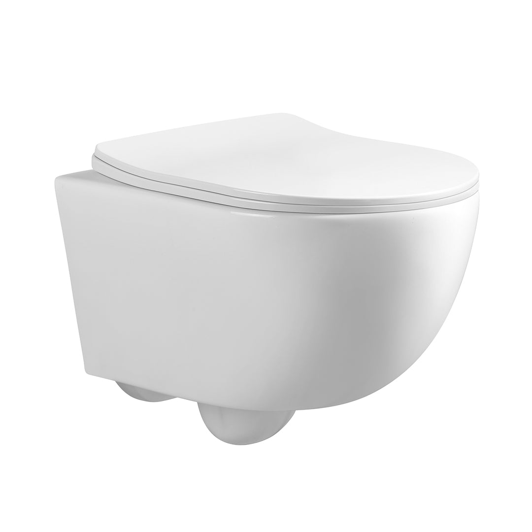 Scene Rimless Wall Hung Toilet - Gloss White