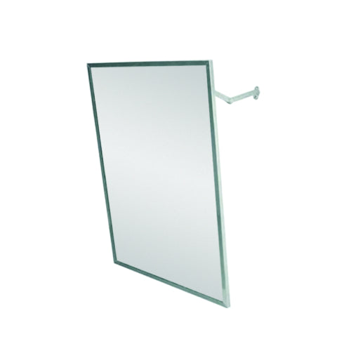 Mirao 450mm Angled Mirror - Brushed Satin