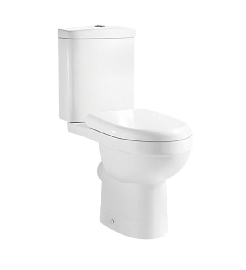 Carlo Open Back Close Coupled Toilet with Soft Close Seat