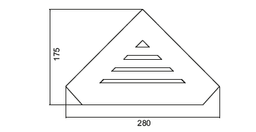 Primo Corner Shelf - Select Colour