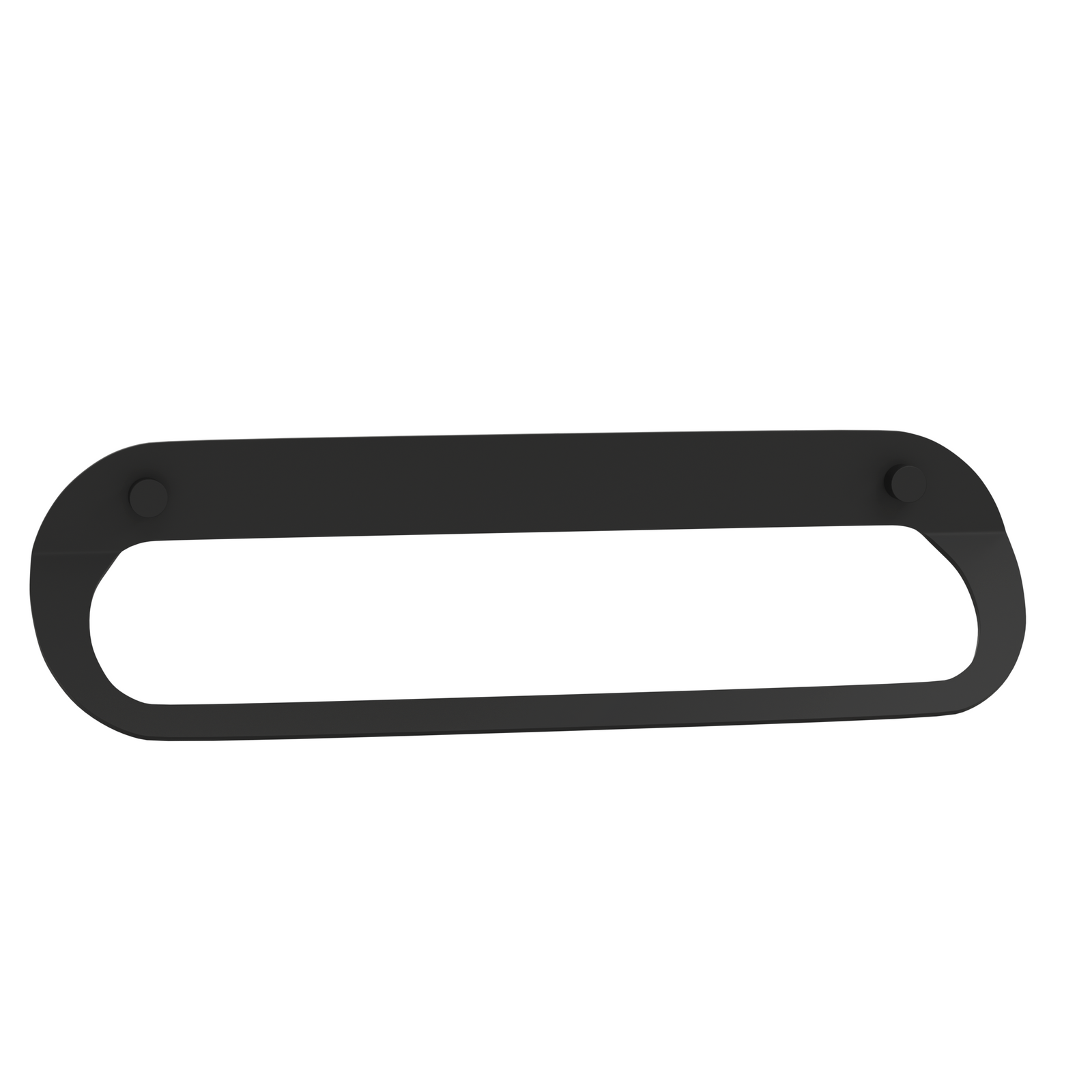 Milan Noir 500mm Towel Rail in matt black finish – luxury bathroom accessory. Buy Towel Rings & Rails UK at Banyetti.