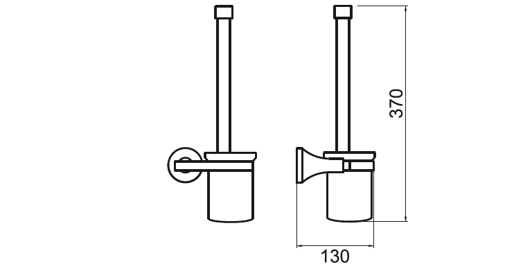 Ariano Toilet Brush Holder - Select Colour