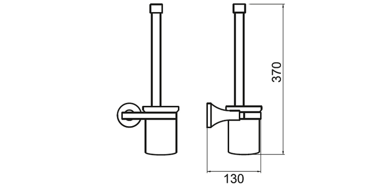 Ariano Toilet Brush Holder - Select Colour