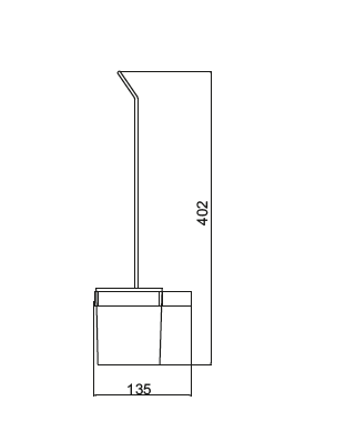 Primo Toilet Brush Holder - Select Colour